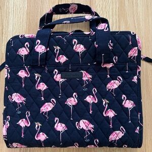 Vera Bradley Flamingo Print Quilted Toiletry Bag
